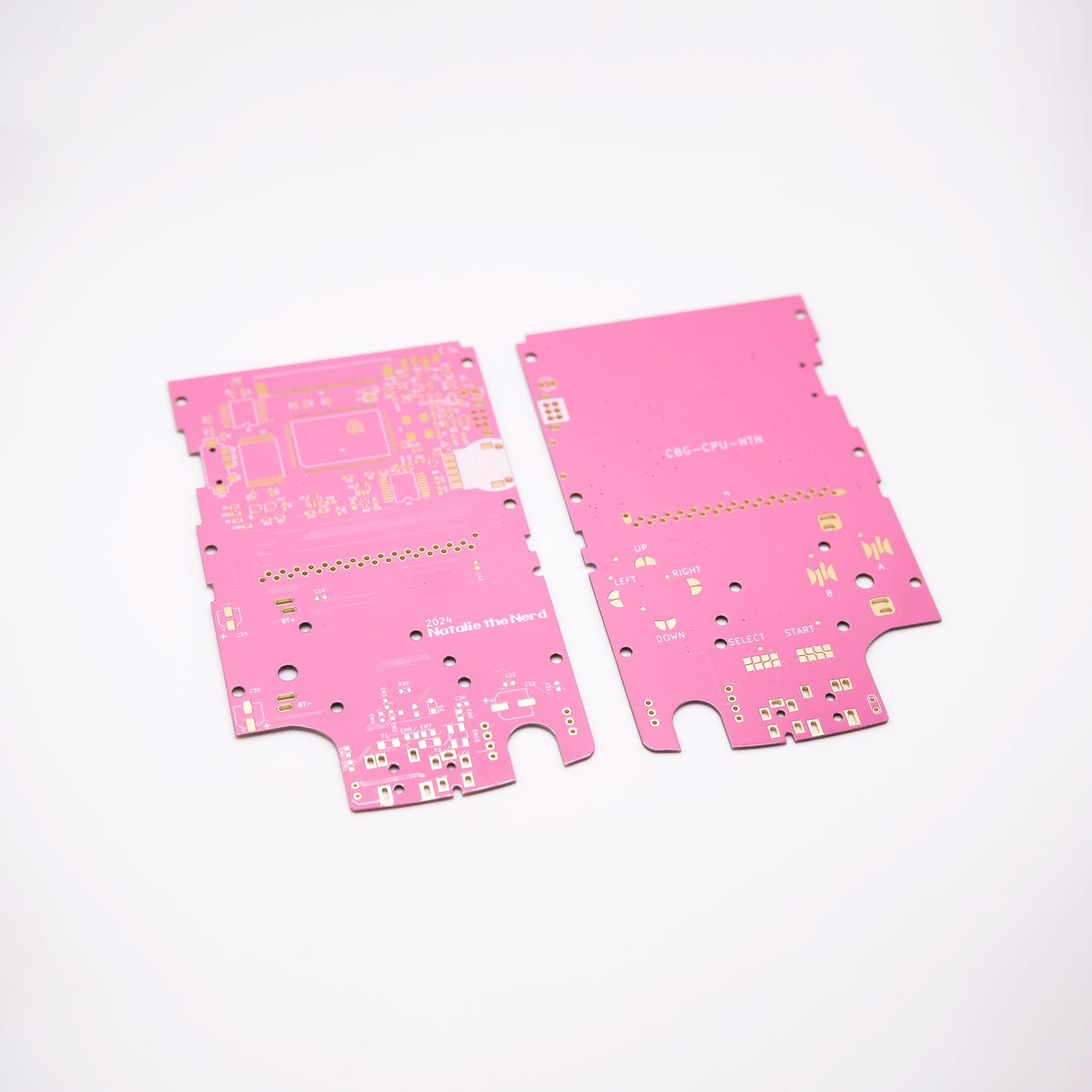 Pink GBC Motherboard - Natalie the Nerd