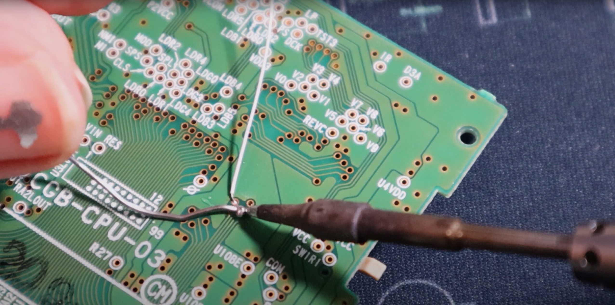 game boy color soldering